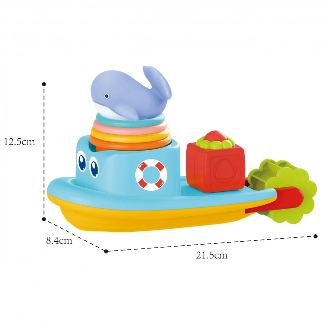 Woopie Baby Wasserspielzeug-Set Schiff und Walbecher