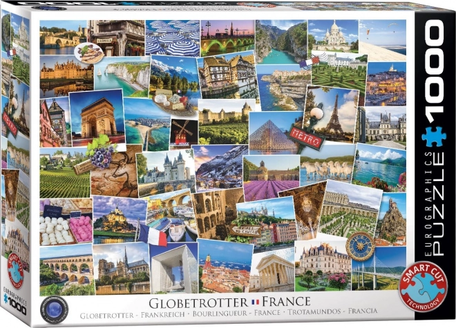 Puzzle Světoběžník - Frankreich 1000 Stücke von Eurographics