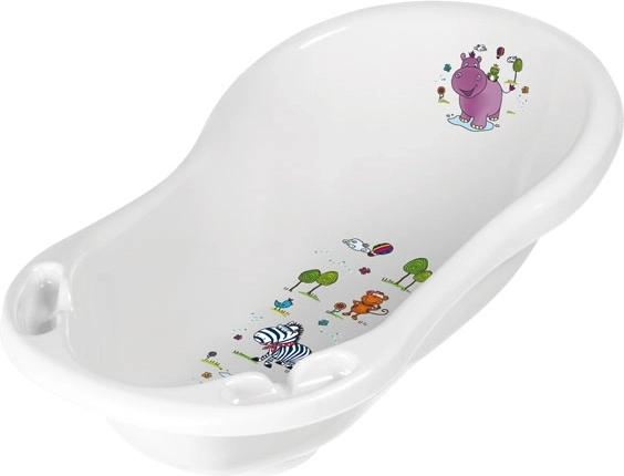 Babybadewanne 84 cm „Hippo“, Weiß