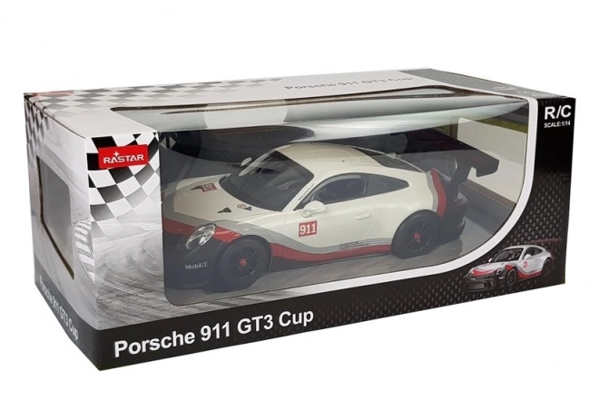 Ferngesteuertes Auto Porsche 911 GT3 CUP Rastar 1:14 weiß
