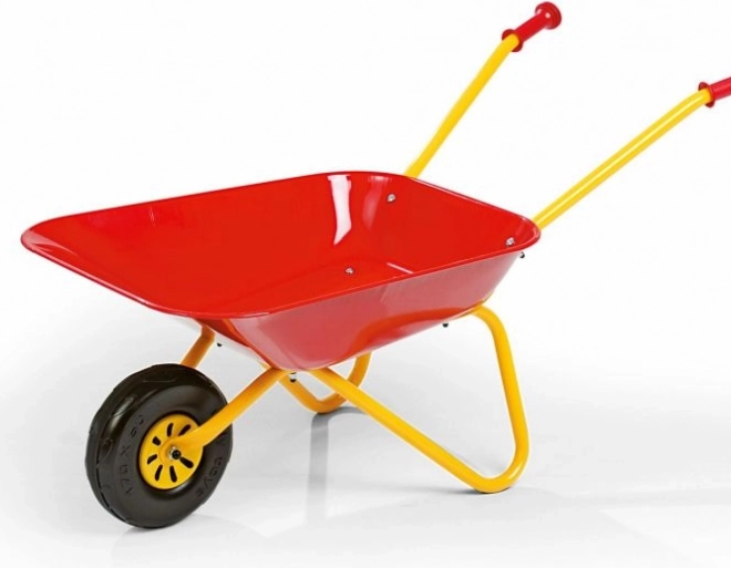 Roter Metall-Schubkarren Rollytoys