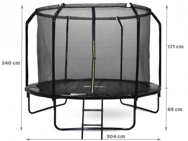 Gartentrampolin Skyflyer mit Leiter 304 cm