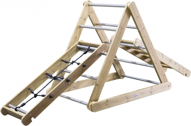 Holzspielplatz XL Montessori Klettergerüst Set