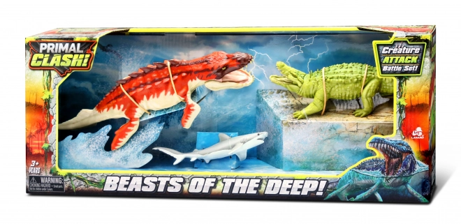 Primal Clash! Bestien der Tiefe Dino-Set 27 cm