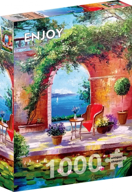 Puzzle Blick aufs Meer durch den Bogen 1000 Teile