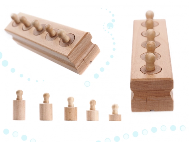 Montessori Holz Zylinder Sortierspiel