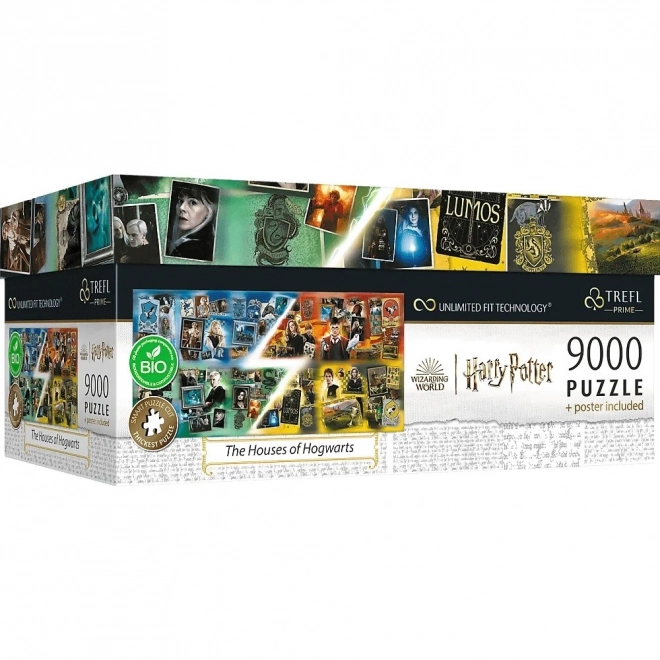 Puzzle TREFL Harry Potter: Hogwarts Häuser 9000 Teile