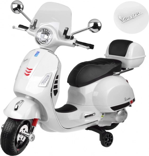 Elektrischer Roller Vespa GTS Super für Kinder – Weiß