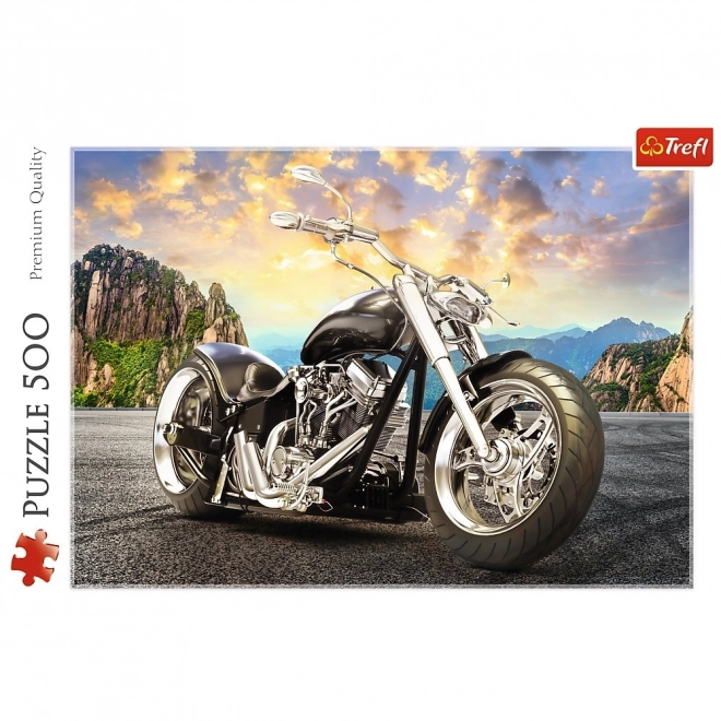 Puzzle Schwarzes Motorrad 500 Teile