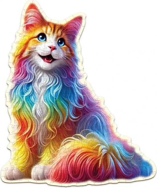 Holzpuzzle Bunte Katze 250 Teile