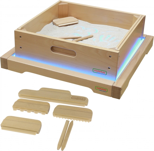 Sensorisches Panel LED mit Zubehör zum Spielen im Sand von Masterkidz