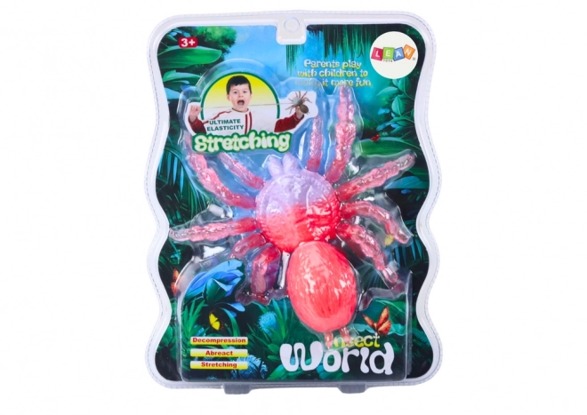 Dehnbare Spinnenfigur Spielzeug Pink