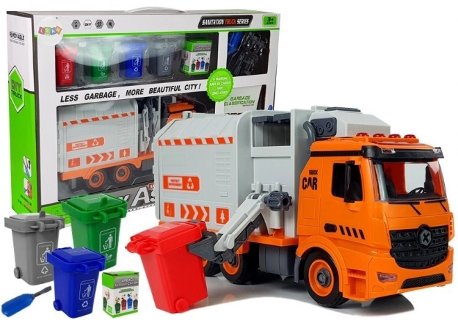 DIY Müllwagen mit Abfallsortierung