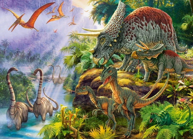 Dinosaurier Tal Puzzle 200 Teile