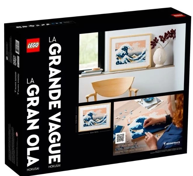 Hokusai Große Welle LEGO Kunstset