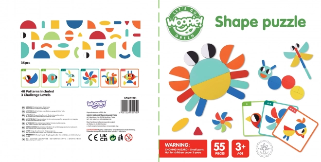 Montessori Holzpuzzle 40 Muster Zum Nachbilden