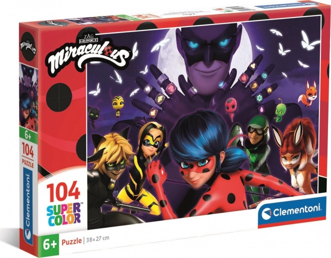 Puzzle Miraculous Ladybug und Cat Noir 104 Teile