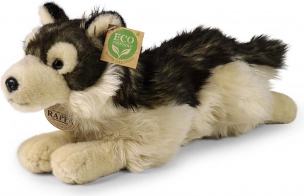 RAPPA Plüschwolf liegend 32 cm eco‑friendly