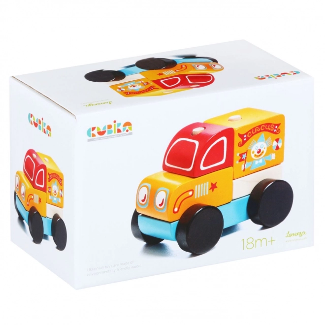 Cirkuswagen Holzpuzzle für Kinder - 5 Teile