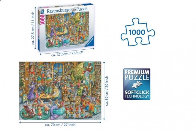 Puzzle Mitternacht in der Bibliothek 1000 Teile