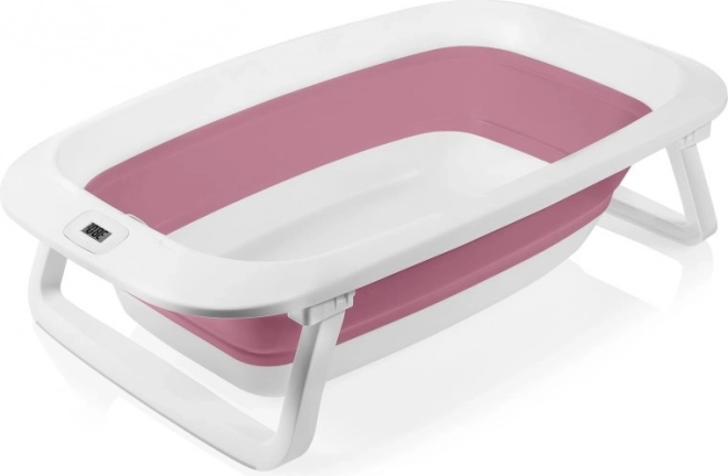 Lionelo Faltbare Wanne mit Thermometer und Liege Pink Magnolia