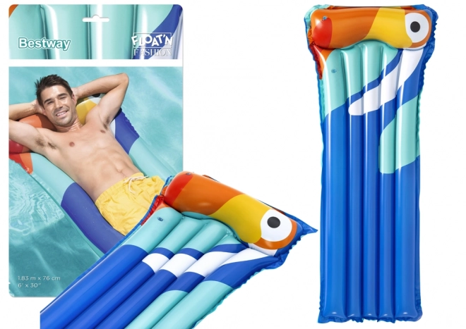 Aufblasbare Schwimmmatratze Tukan Blau 183 x 76 cm – Tukan