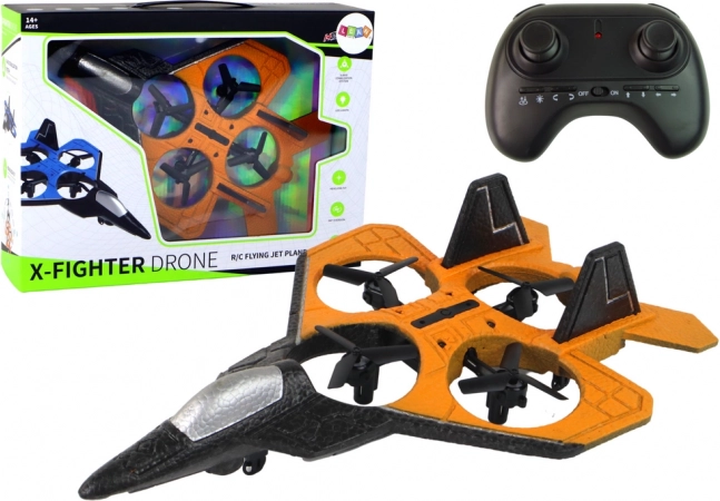 Orange-schwarz RC Gedankenschnellflieger Mit Fernsteuerung