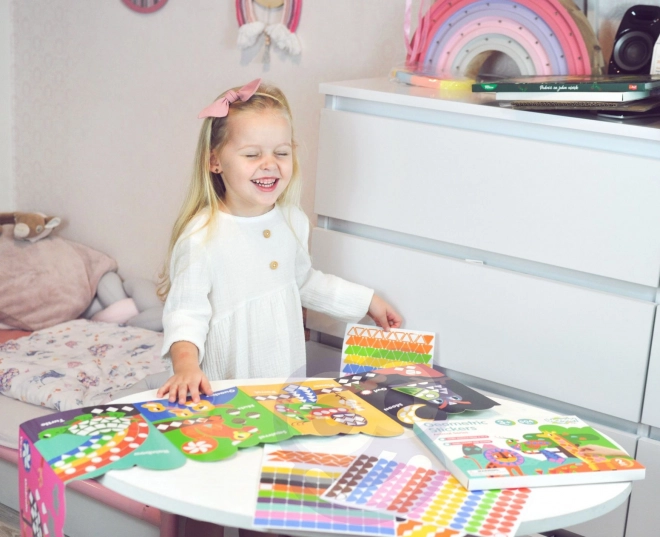 Kreatives Klebeset mit Tieren