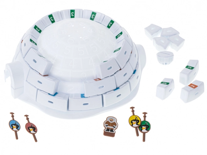 Brettspiel Baue ein Iglu mit Pinguinen