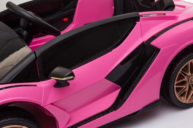 Lamborghini SIAN Kinderauto mit Batterie und Fernbedienung – Rosa