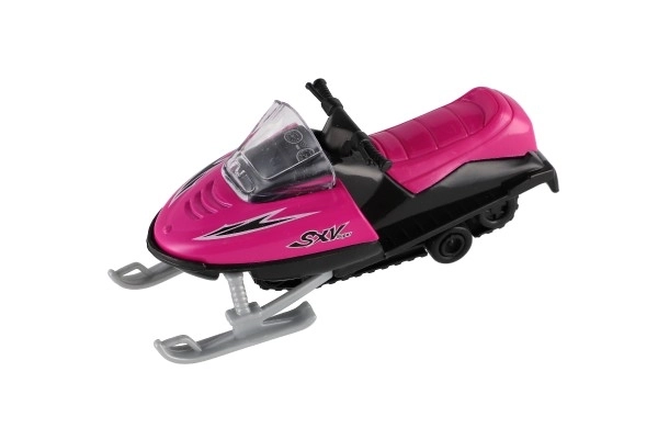 Spielzeug Schneescooter Metall/Kunststoff 13 cm, zum Aufziehen, 6 Farben