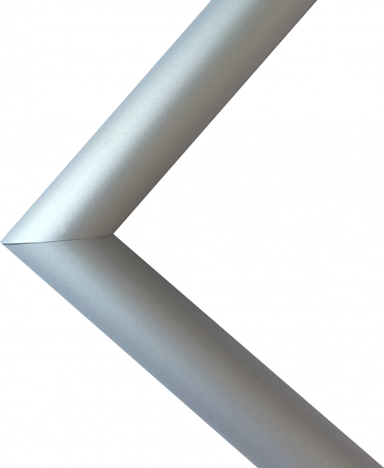 Silberner Kunststoffrahmen 45x30 cm