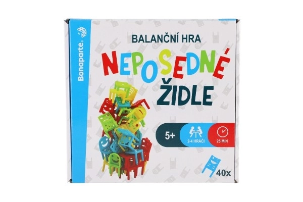 Unruhige Stühle Gleichgewichtsspiel für Kinder