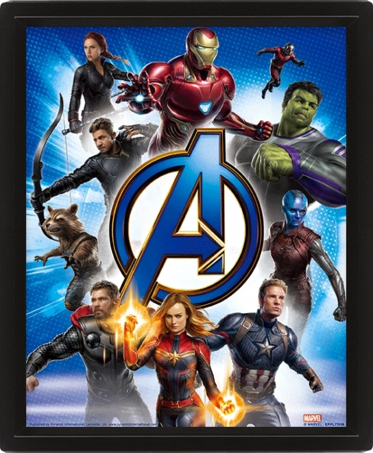 3D Bild der Avengers