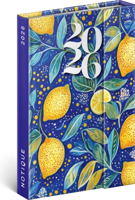 Wöchentlicher magnetischer Kalender Zitronen 2026