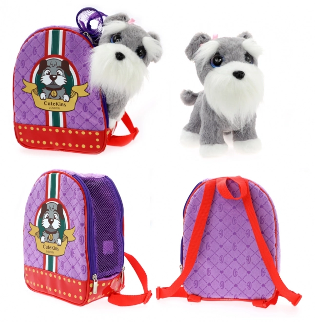 Schnauzer mit Rucksack Cutekins