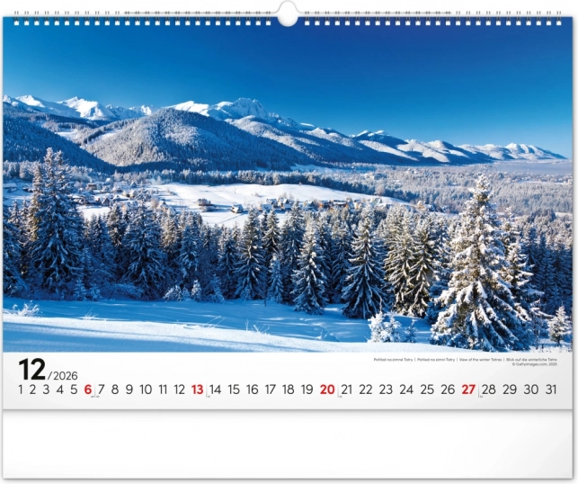 Wandkalender Magische Tatra 2026