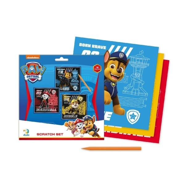 Kratzbild Set Farbiger Paw Patrol