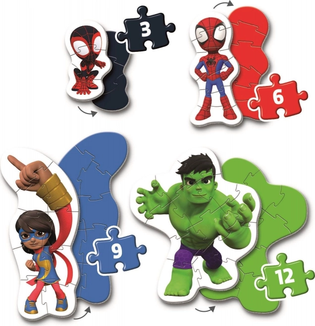 Clementoni Meine Ersten Puzzle Spidey Und Seine Erstaunlichen Freunde