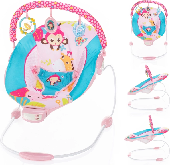Babywippe Happy Safari Pink