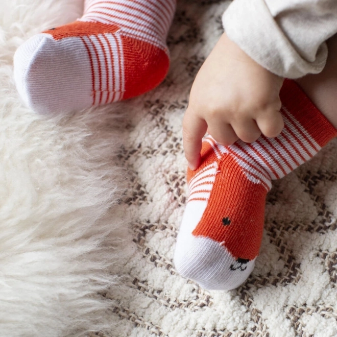 Bio Baumwollsocken Fuchs für Babys