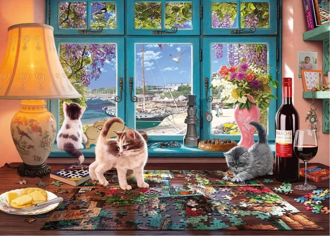 Schmidt Puzzle Tisch des Puzzle-Liebhabers 1000 Teile