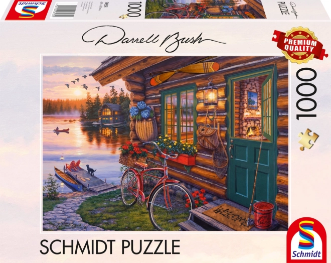 Puzzle Hütte am See 1000 Teile von Schmidt