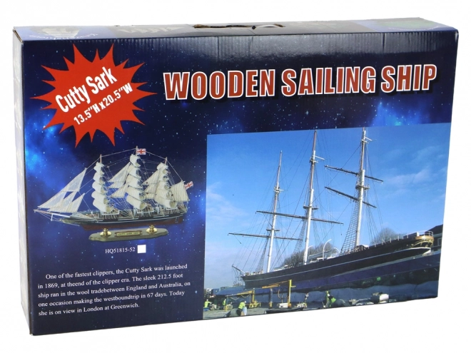 Klassisches Holzmodell des Segelschiffs Sorlandet