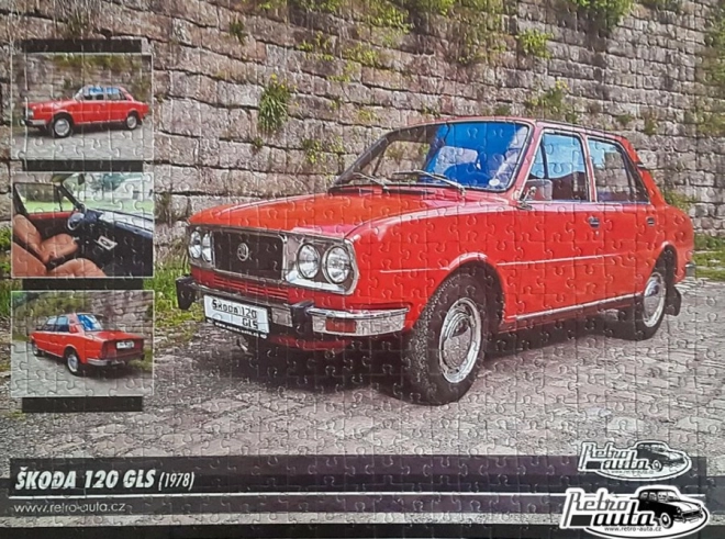 Retro-Puzzle Škoda 120 GLS 500 Teile