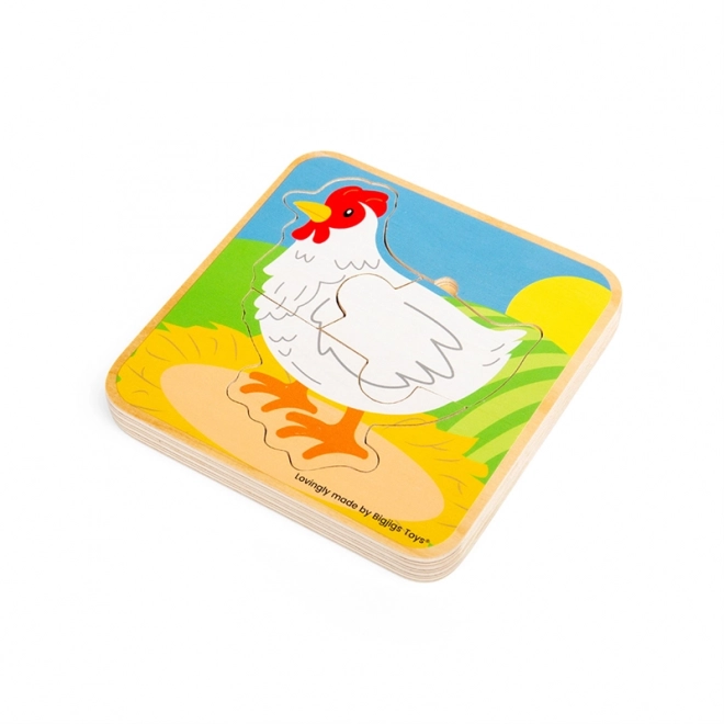 Puzzle Lebenszyklus Huhn von Bigjigs Toys