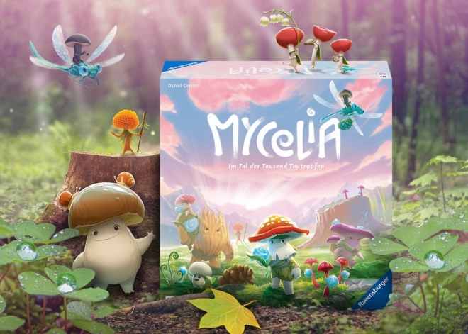 Strategie-Brettspiel Mycelium: Tal der Tausend Tautropfen