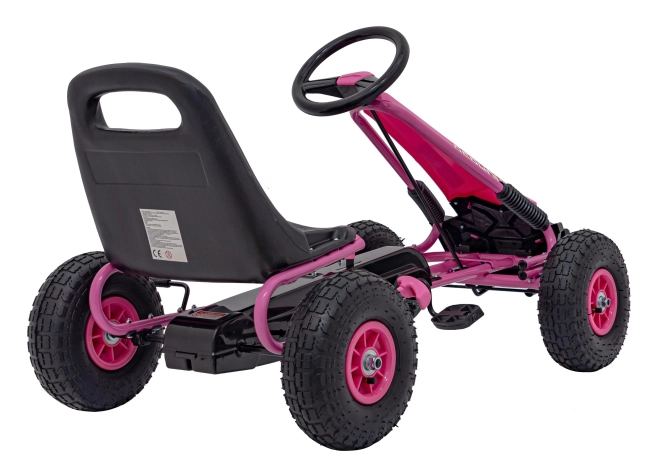 Gokart mit Pedale Air PerHour für Kinder Rot – rosa