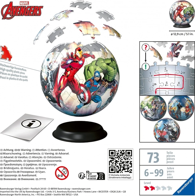 3D Puzzleball Marvel Avengers