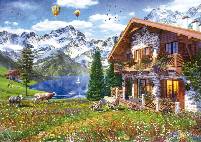 Puzzle Berghütte in den Alpen 4000 Teile EDUCA